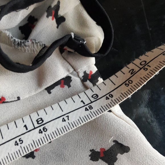 Scottie Dog flowy top with Peter Pan collar - Picture 9 of 11